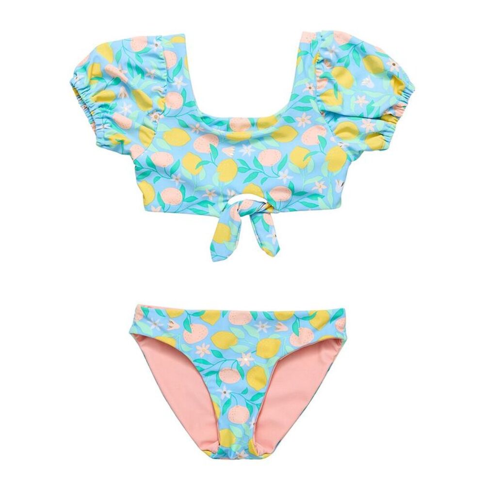 Snapper Rock Girls  Lemon Drops Knot Front Bikini